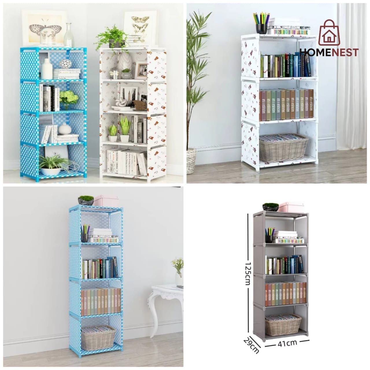 Multipurpose 4Layer Oxford Storage Rack