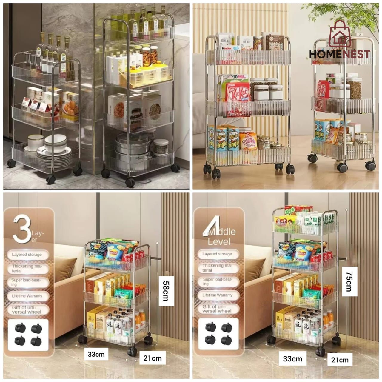Acrylic Luxury Trolly
