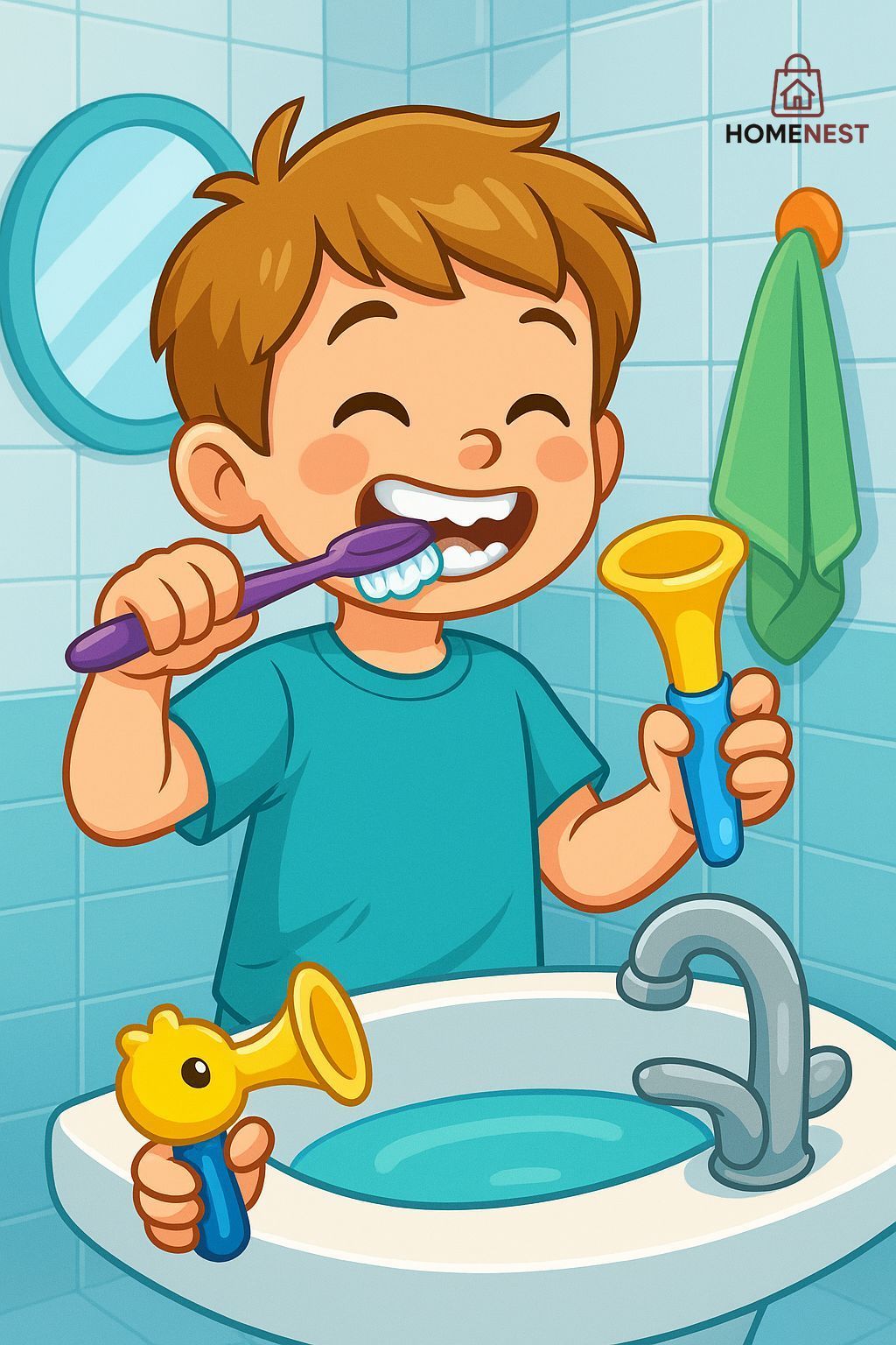 Kids Toothbrush Set 0f 2  (3–12 Years)