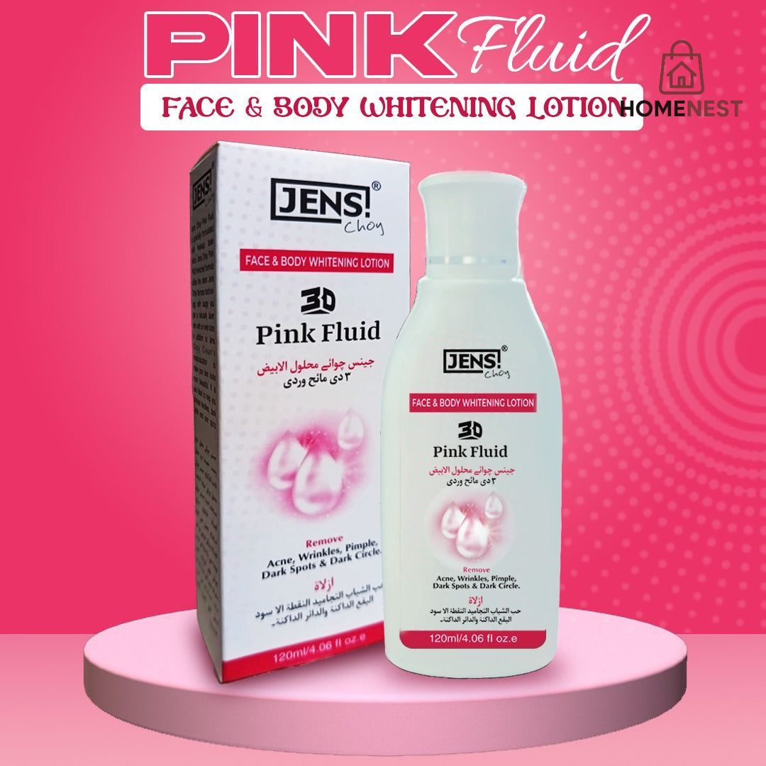 JENS Pink Fluid  Face & Body Whitening Lotion