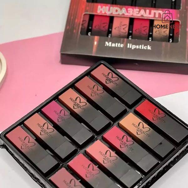 HUDABEALITY MATT LIPSTICKS  12 PCS PACK