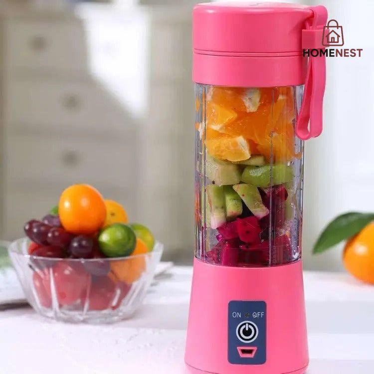 Portable 6-Blade USB Rechargeable Juicer Blender