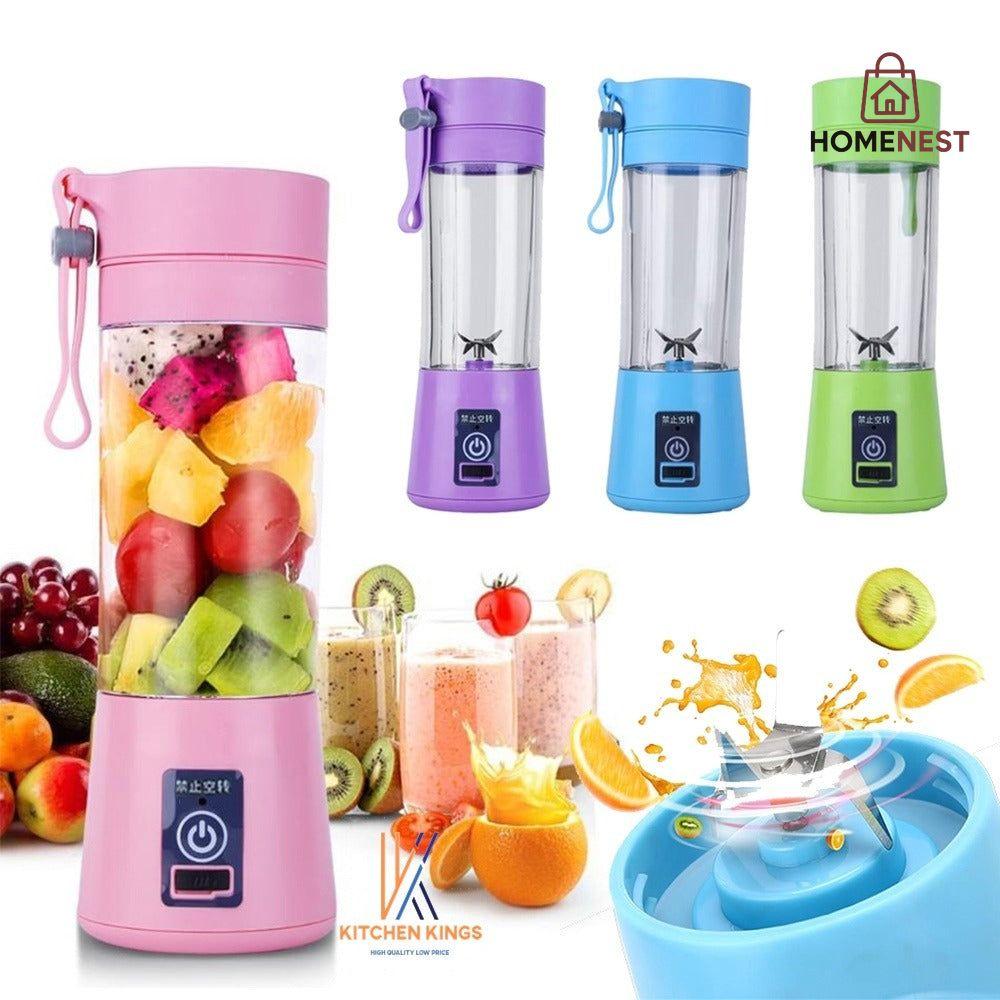 Portable 6-Blade USB Rechargeable Juicer Blender
