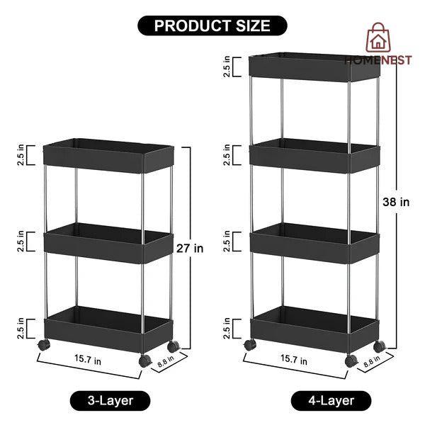 MULTI - LAYER SMART TROLLEY- BY HOMENEST