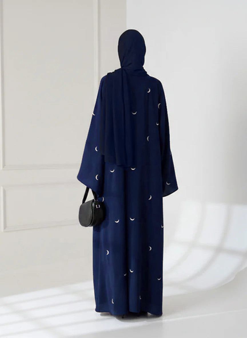 Moon Embroidery Abaya