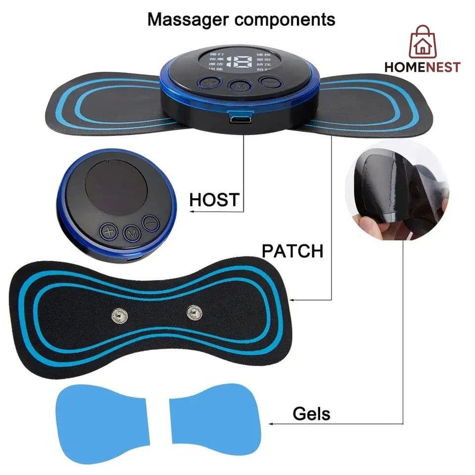 EMS Mini Portable Electric Neck, Back & Body Pain Relief Massager