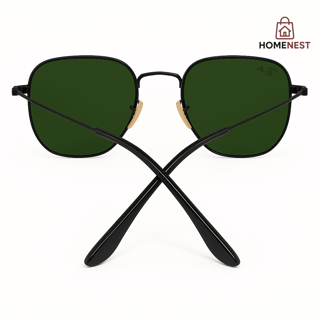 Luxury Green Gradient Aviator Sunglasses