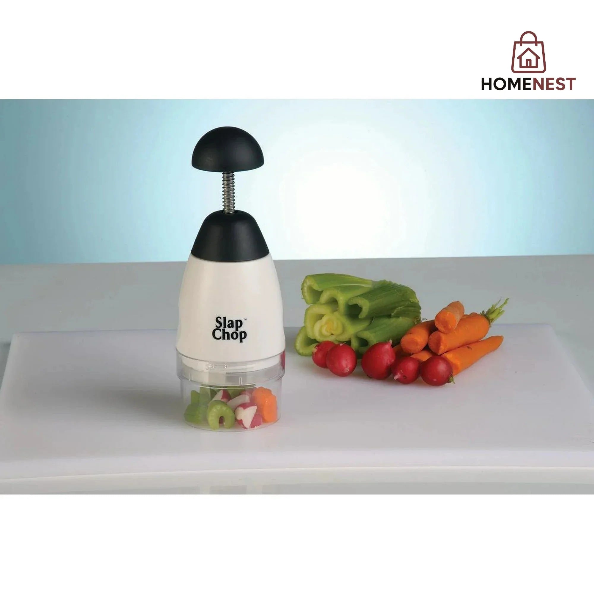 Slap Chop Original Stainless Steel Mini Vegetable Chopper Gadget for Salads