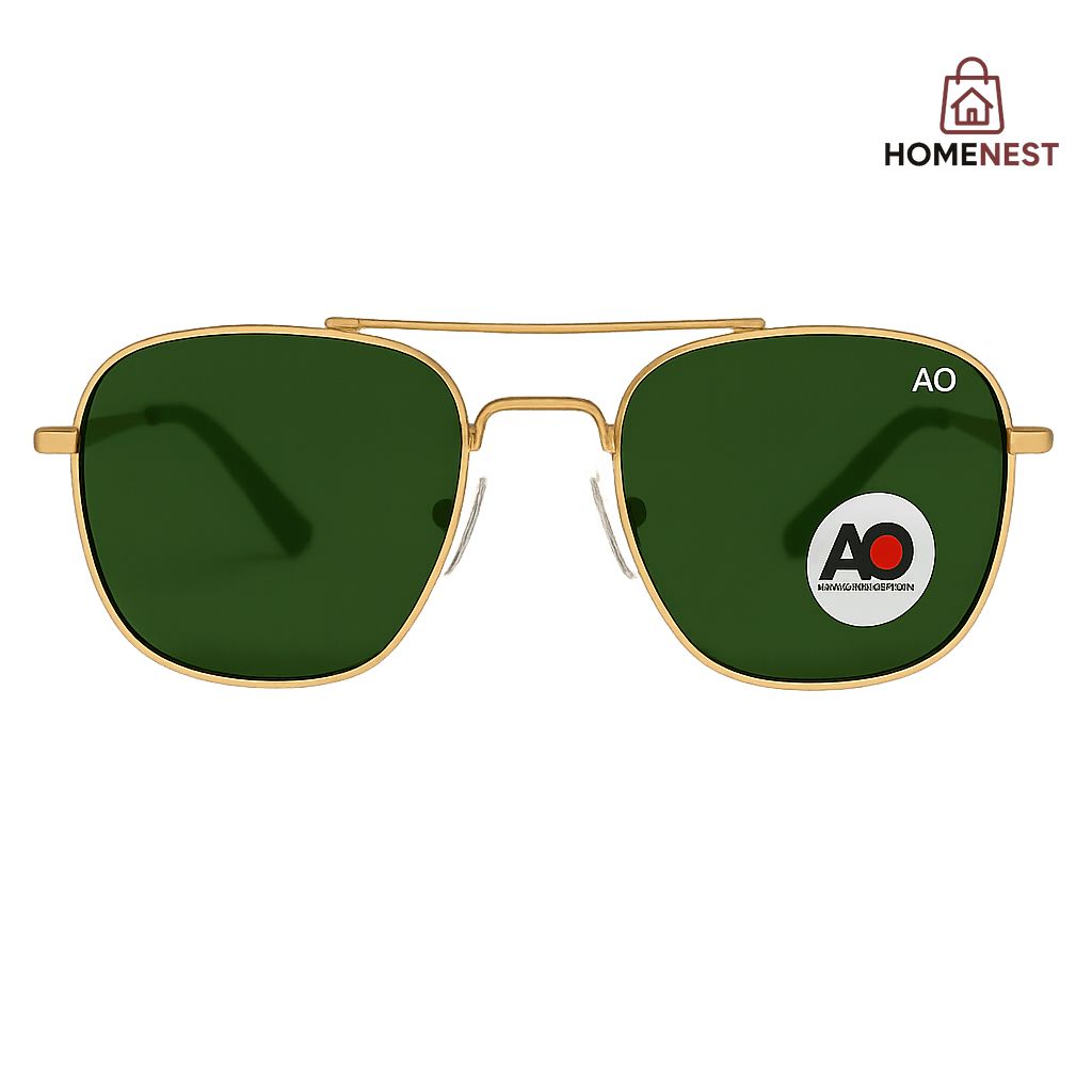 Gold Frame Aviator Sunglasses