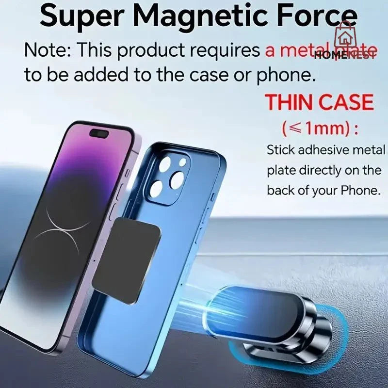 360-Degree Rotating Magnetic Stand for Phones