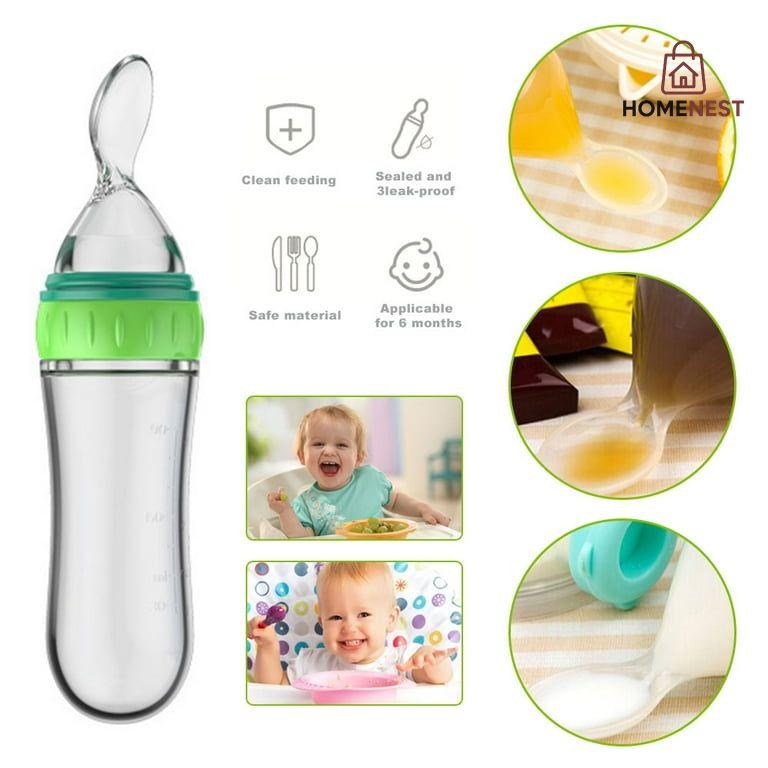 Baby Feeder with Attached Spoon