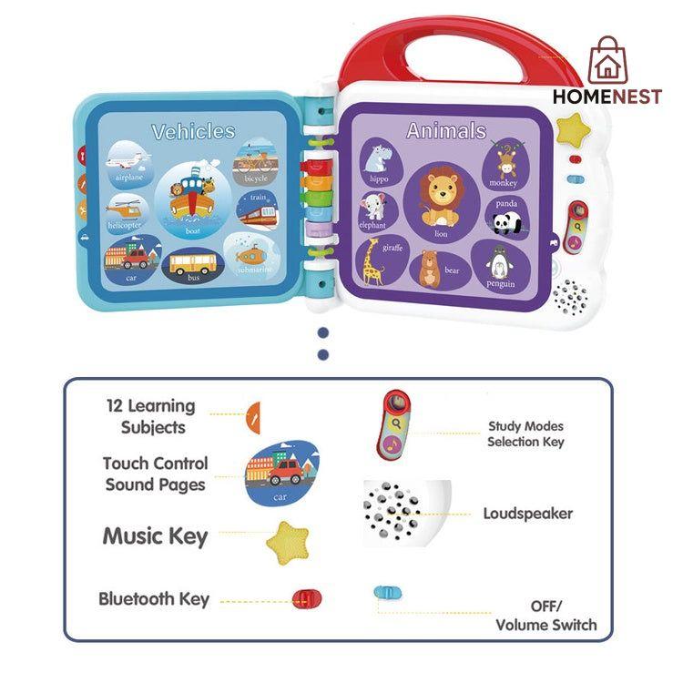 Touch and Learn 108 Words Book with Bluetooth Music and Sound