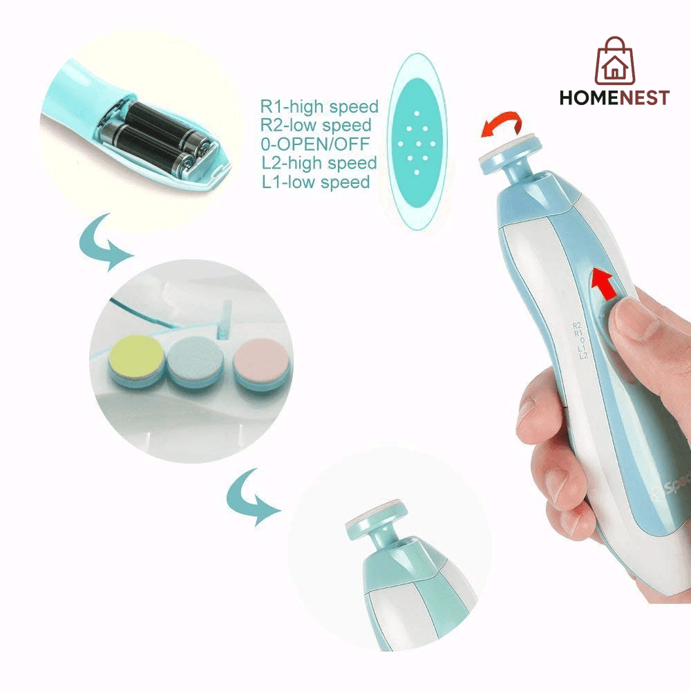 Baby Nail Clippers Safe Electric Trimmer
