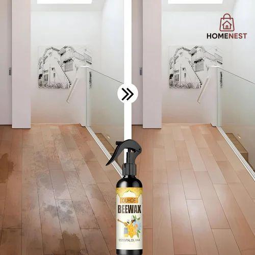 Bee wax furniture polish in easy spray bottle