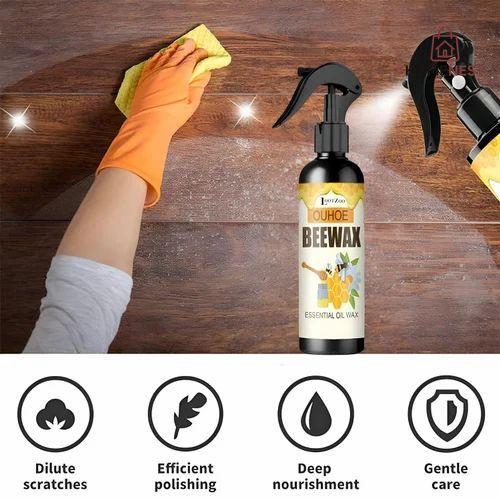 Bee wax furniture polish in easy spray bottle