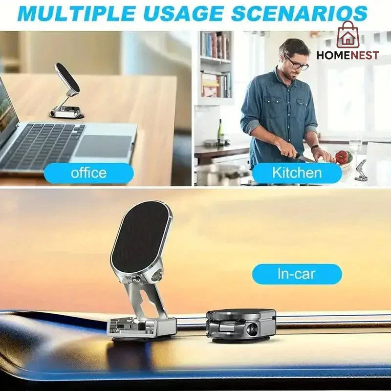 360-Degree Rotating Magnetic Stand for Phones