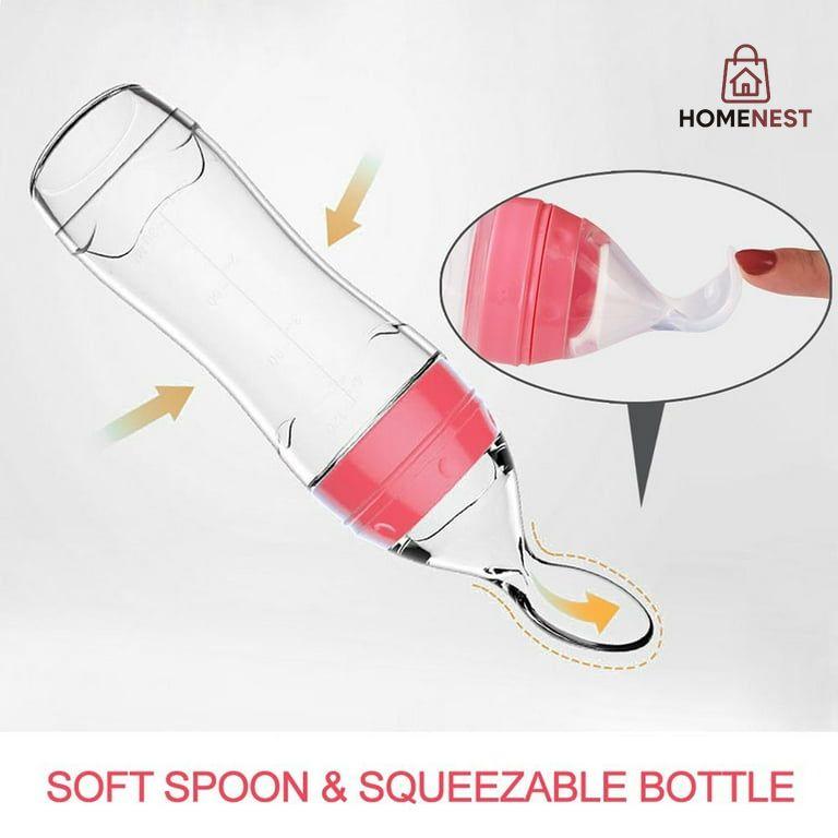 Baby Feeder with Attached Spoon