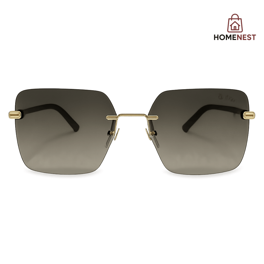 Gold Frame Gradient Sunglasses