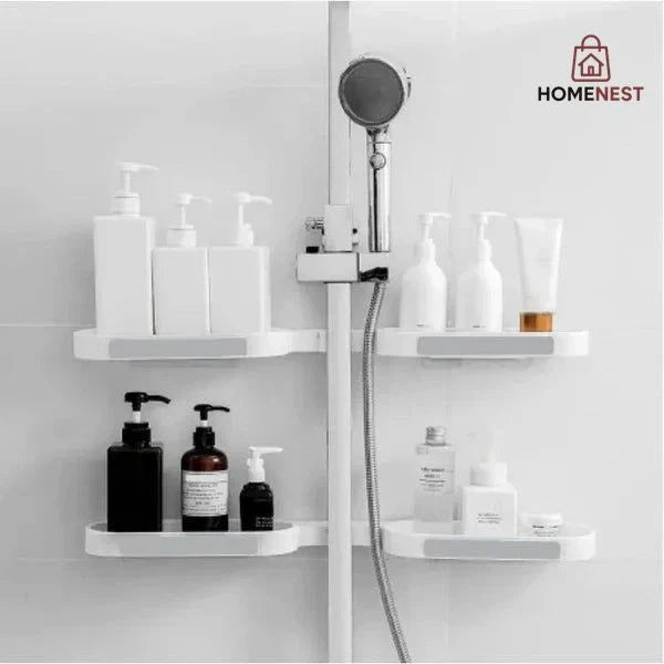 Mounted Shelf Storage Bathroom Revolving Rack