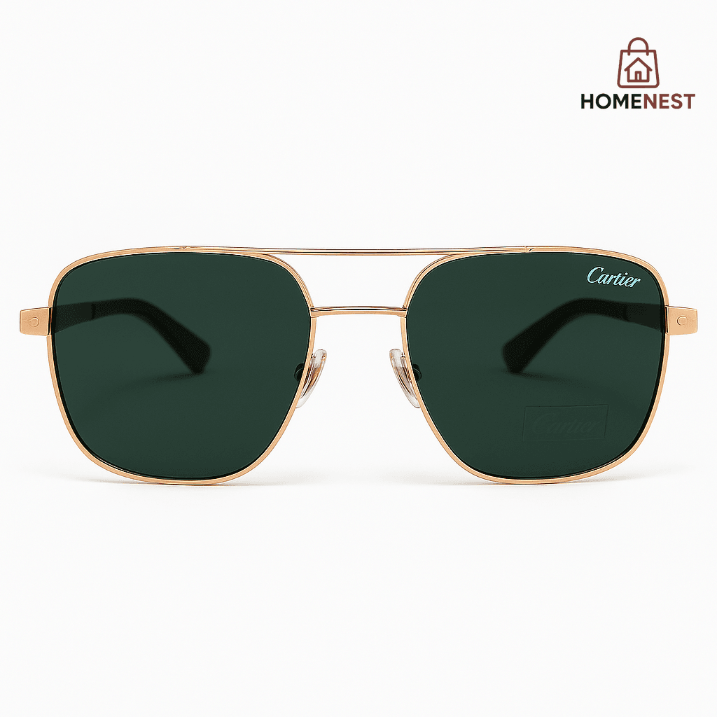 Classic Gold Frame Aviator Shades Sunglasses