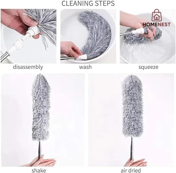 Fan Cleaning Brush with Long Rod
