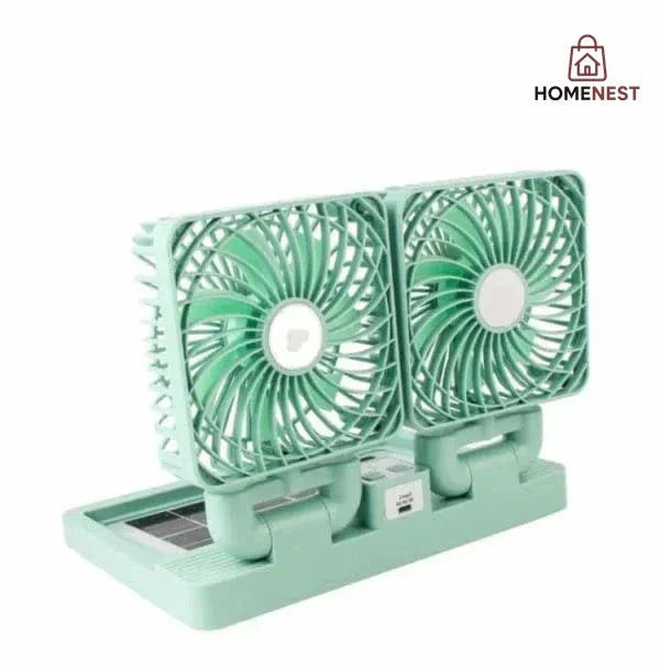 Dual Head Solar Fan