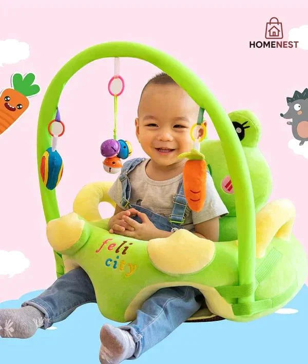 Cute Cartoon Animal Baby Sofa Cradle Support Seat Cover Toddlers