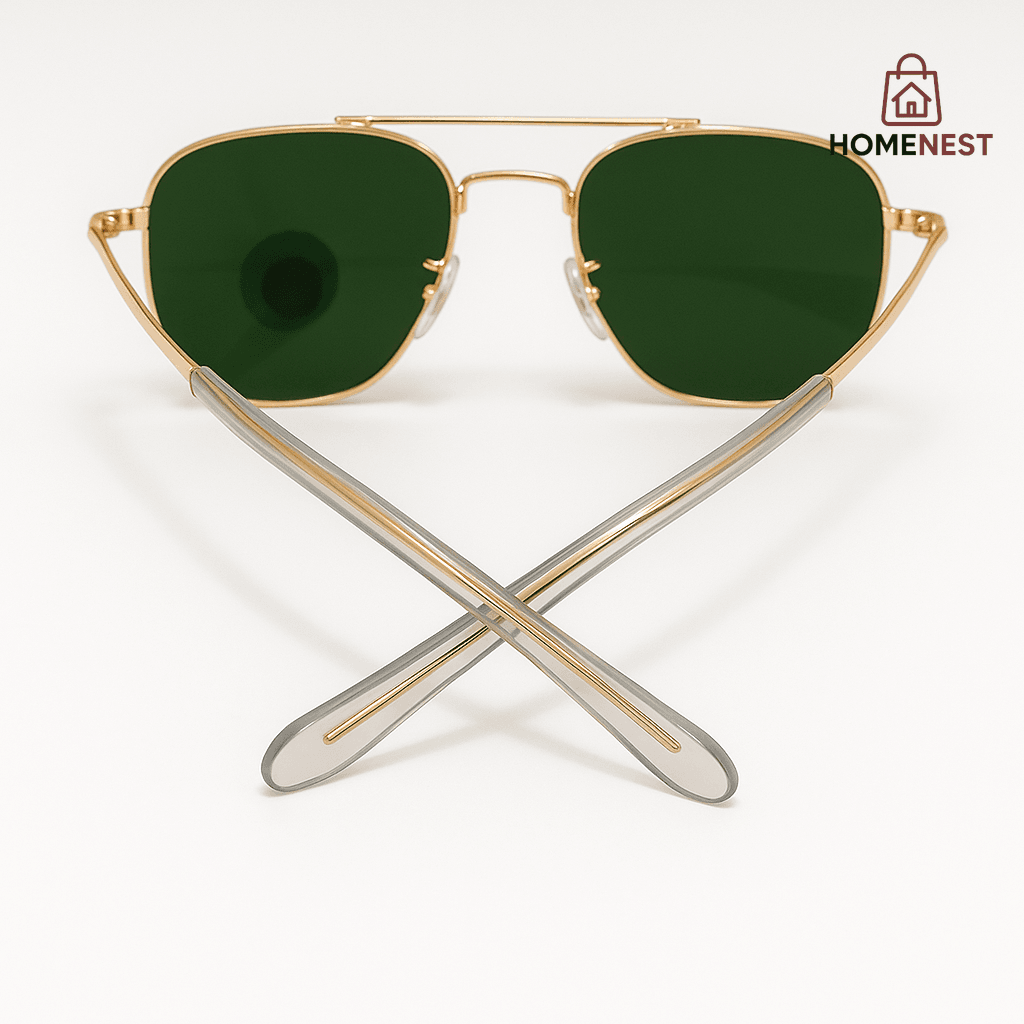 Gold Frame Aviator Sunglasses
