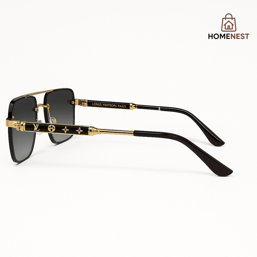 Gold & Black Arms sunglasses