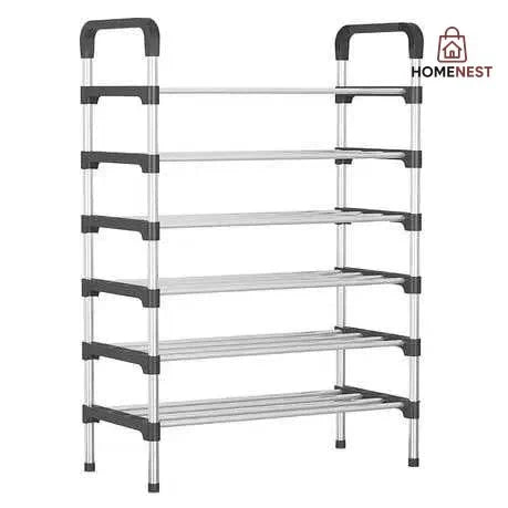 6 Layer Steel Shoe Rack Organizer
