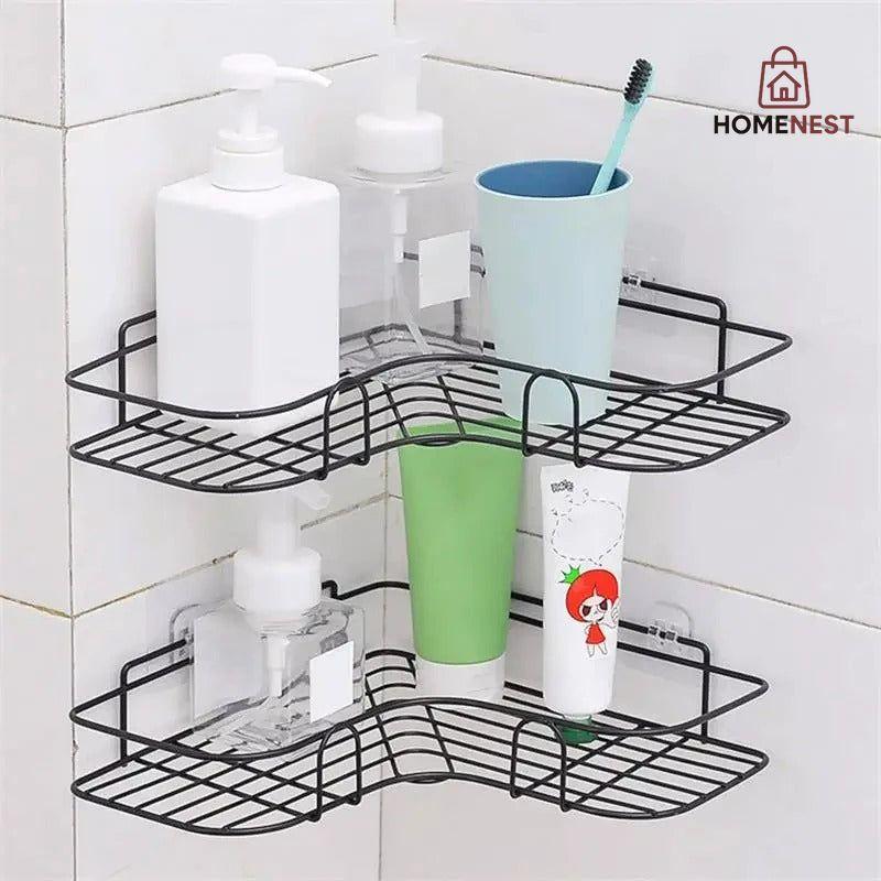 Self-Adhesive Bathroom Corner Rack