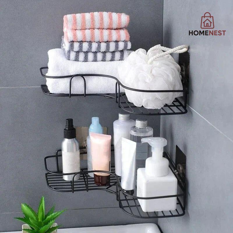 Self-Adhesive Bathroom Corner Rack