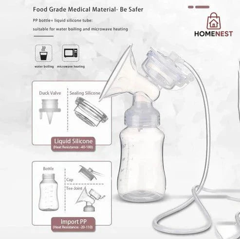 Electric Single Breast Pump - Massage and Expression Modes