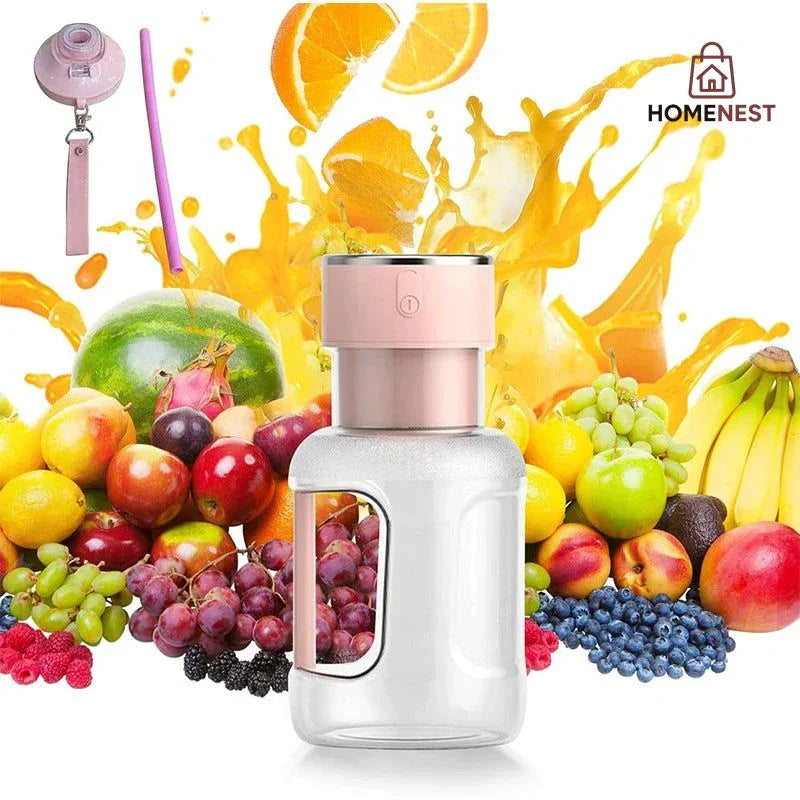 Portable electric rechargeable juicer