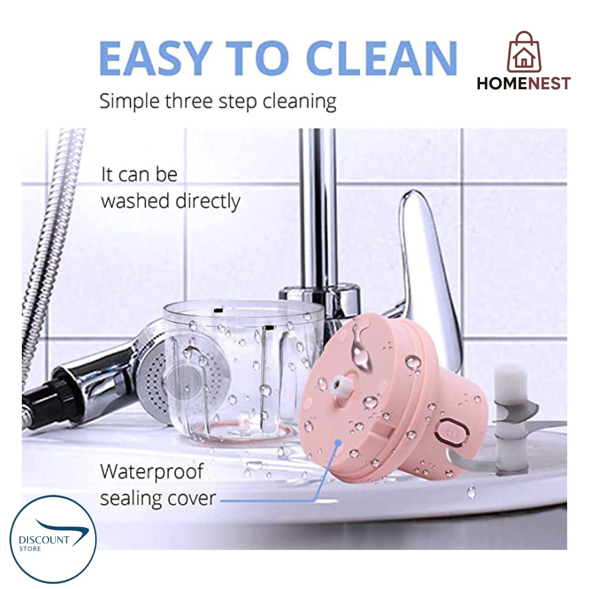 Rechargeable Electric Bowl Food Chopper (250ML)