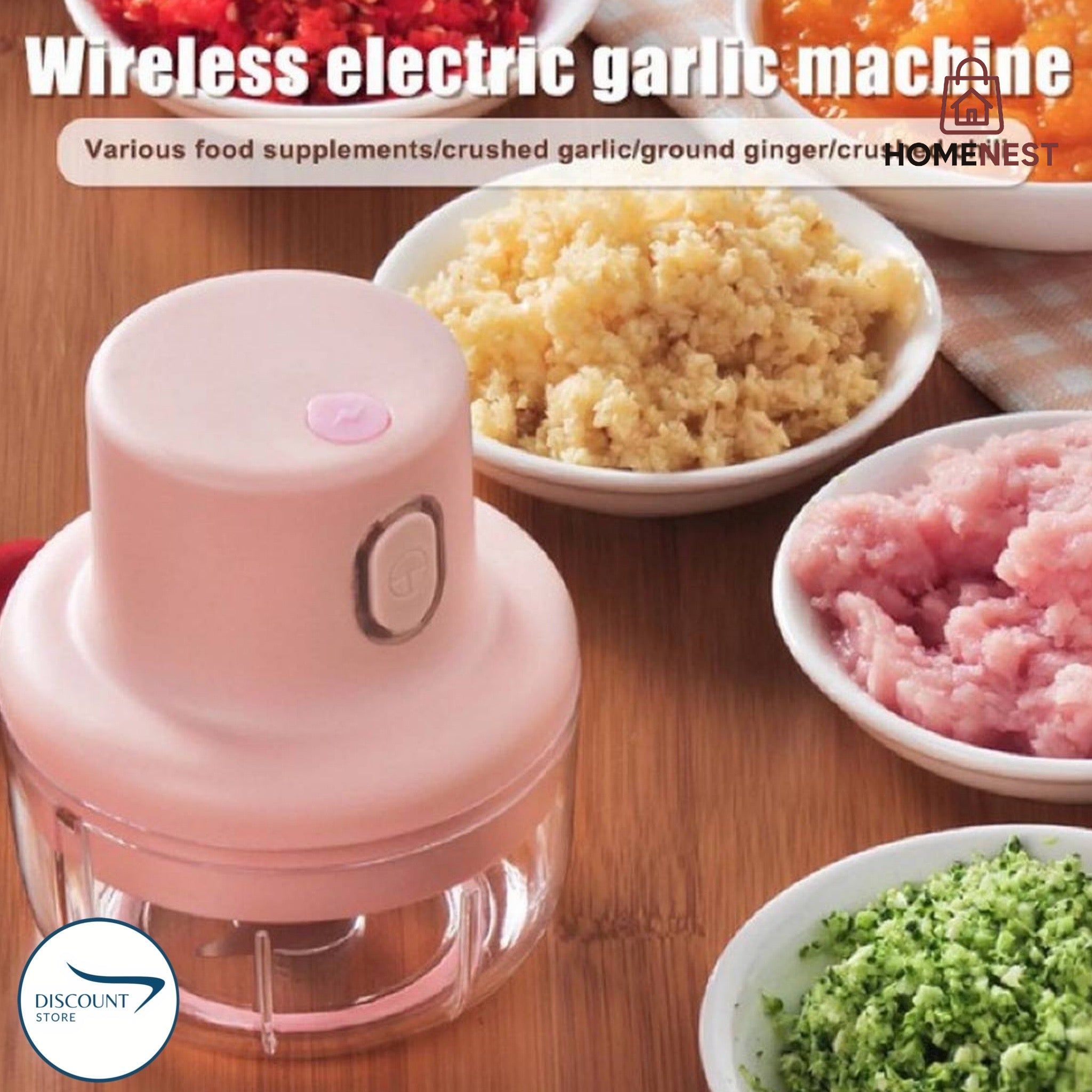 Rechargeable Electric Bowl Food Chopper (250ML)