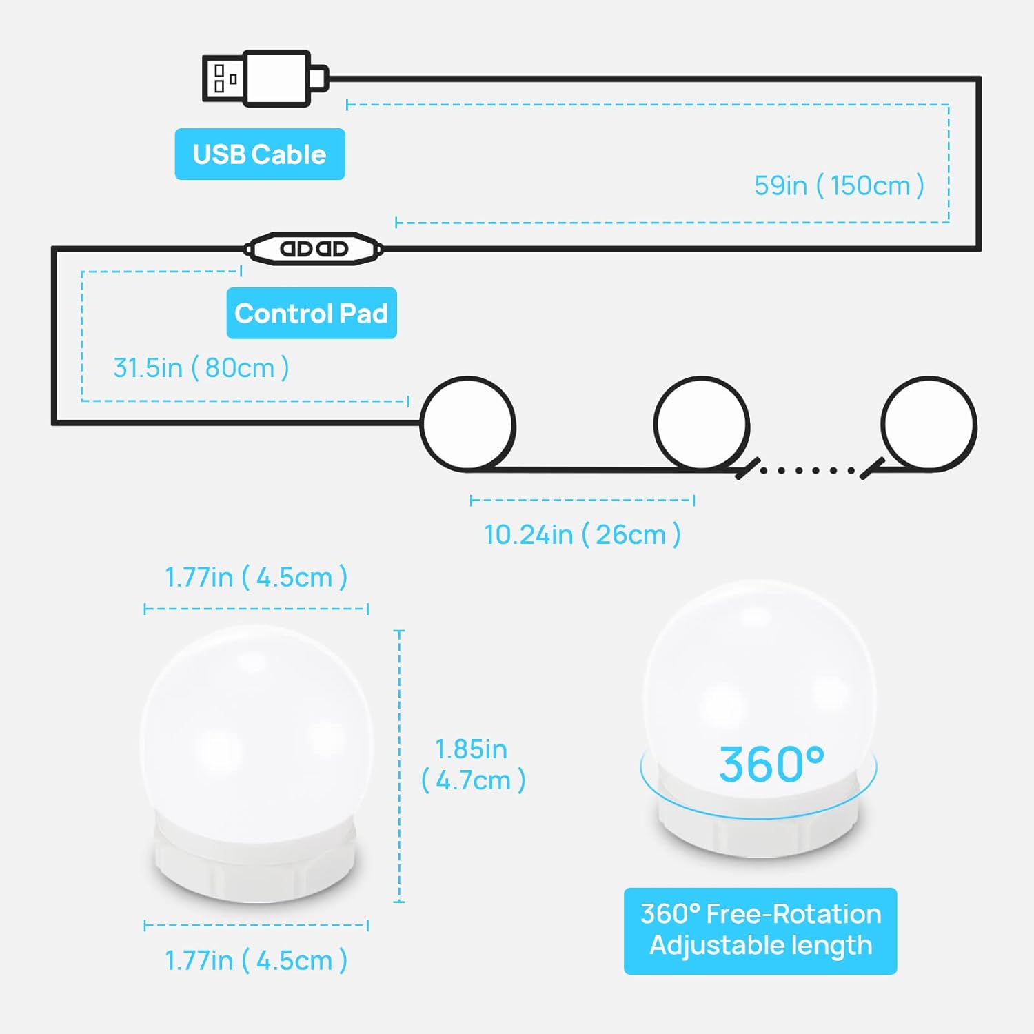 Vanity Light 10 Bulbs