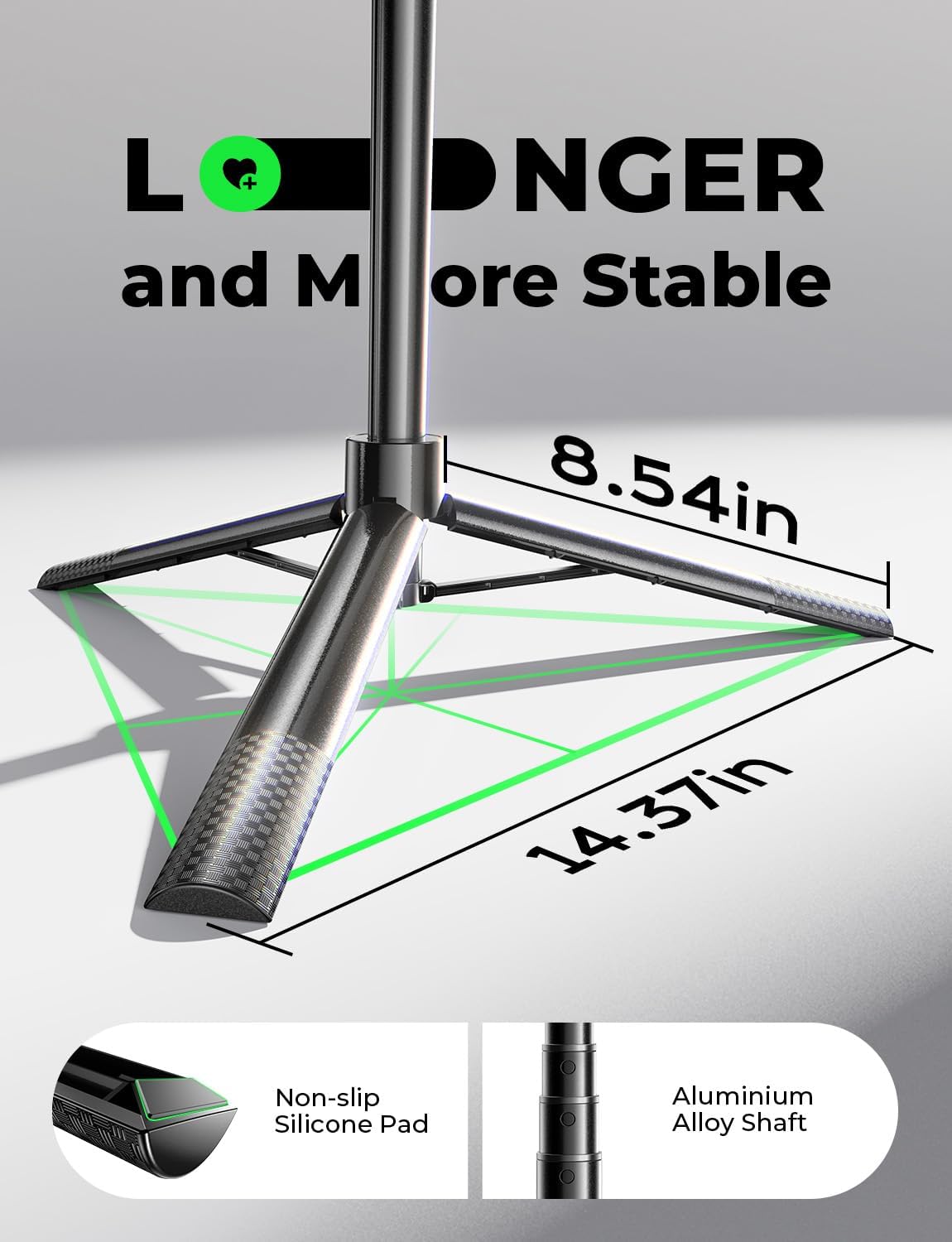 LISEN 67 Selfie Stick & Tripod for All  IPONE & Android All in One 360 Rotation Cell Phone Tripod Stand with Remote for Vlogging/TikTok/Photo,