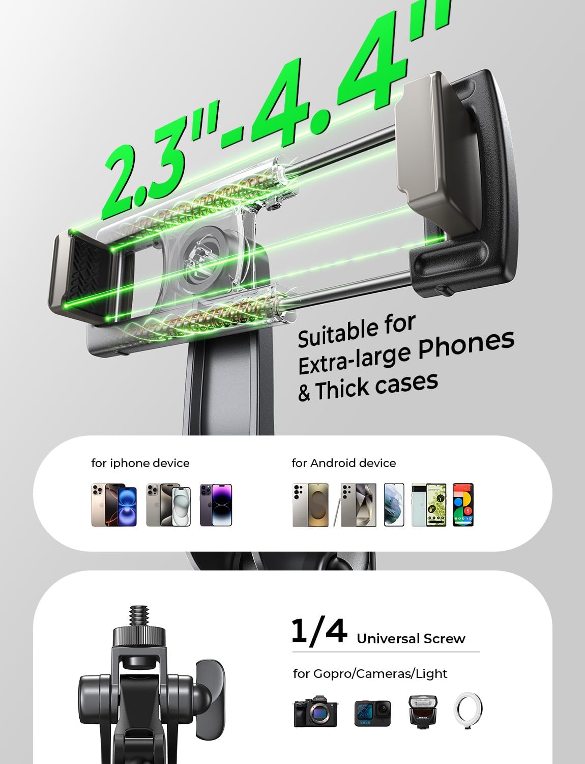 LISEN 67 Selfie Stick & Tripod for All  IPONE & Android All in One 360 Rotation Cell Phone Tripod Stand with Remote for Vlogging/TikTok/Photo,