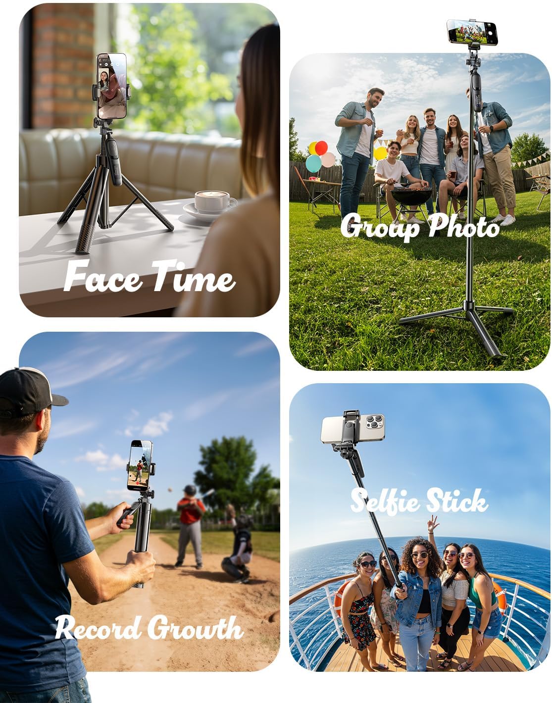 LISEN 67 Selfie Stick & Tripod for All  IPONE & Android All in One 360 Rotation Cell Phone Tripod Stand with Remote for Vlogging/TikTok/Photo,
