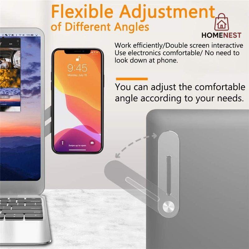 Foldable Laptop Phone Holder