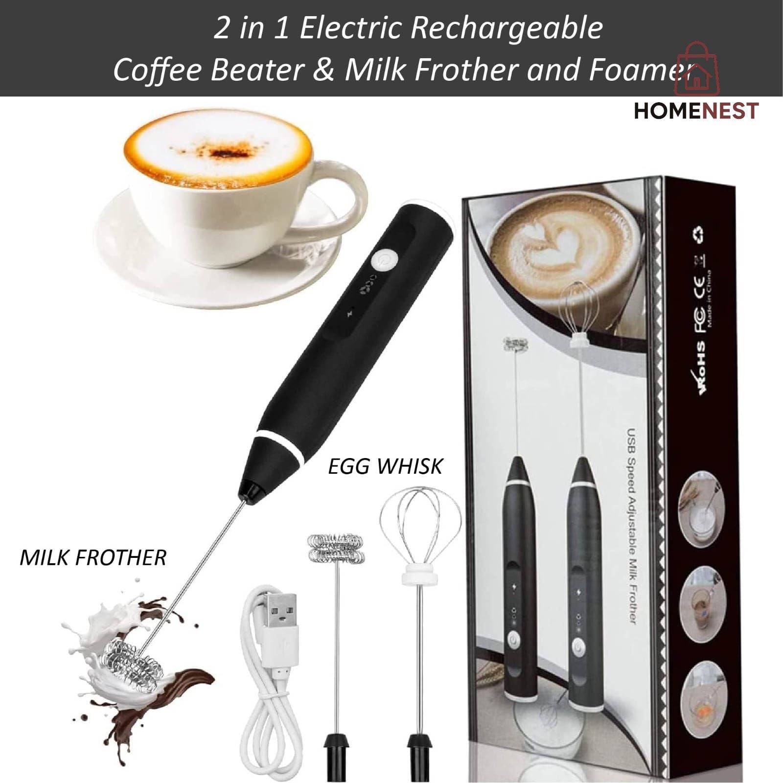 Rechargeable Coffee Beater
