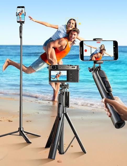 LISEN 67 Selfie Stick & Tripod for All  IPONE & Android All in One 360 Rotation Cell Phone Tripod Stand with Remote for Vlogging/TikTok/Photo,