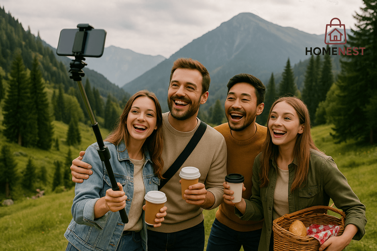 4 in 1 Tripod Selfie Stick With Remote Control
