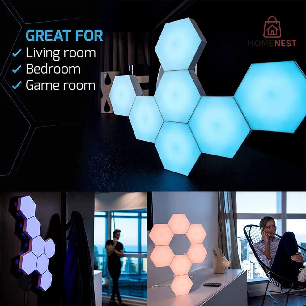 LED Quantum Lamp 🔷 Hexagonal Touch Sensor Light ✨