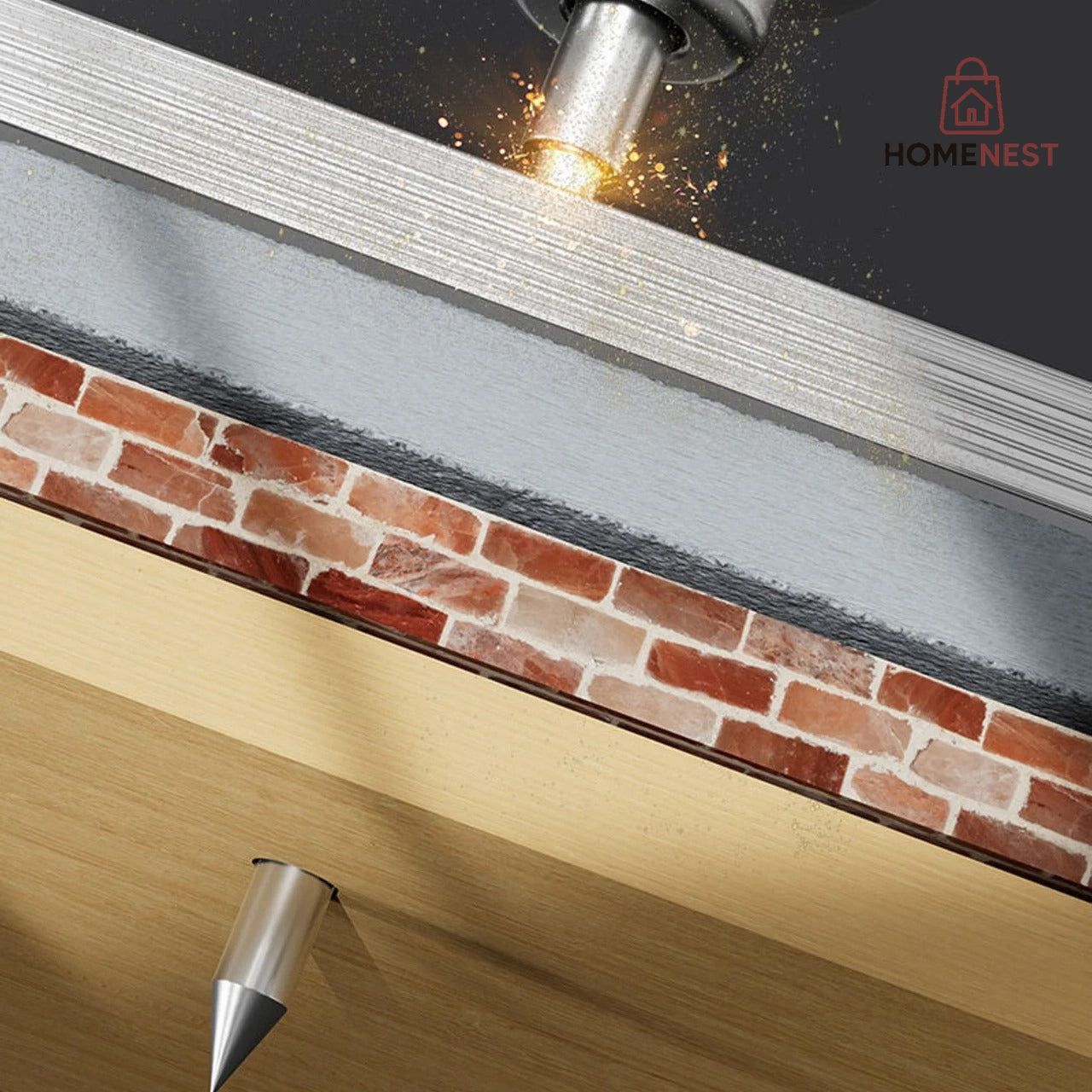 Tools & Hardware | Heavy-Duty Concrete Nail Gun Kit + (10 FREE Nails)
