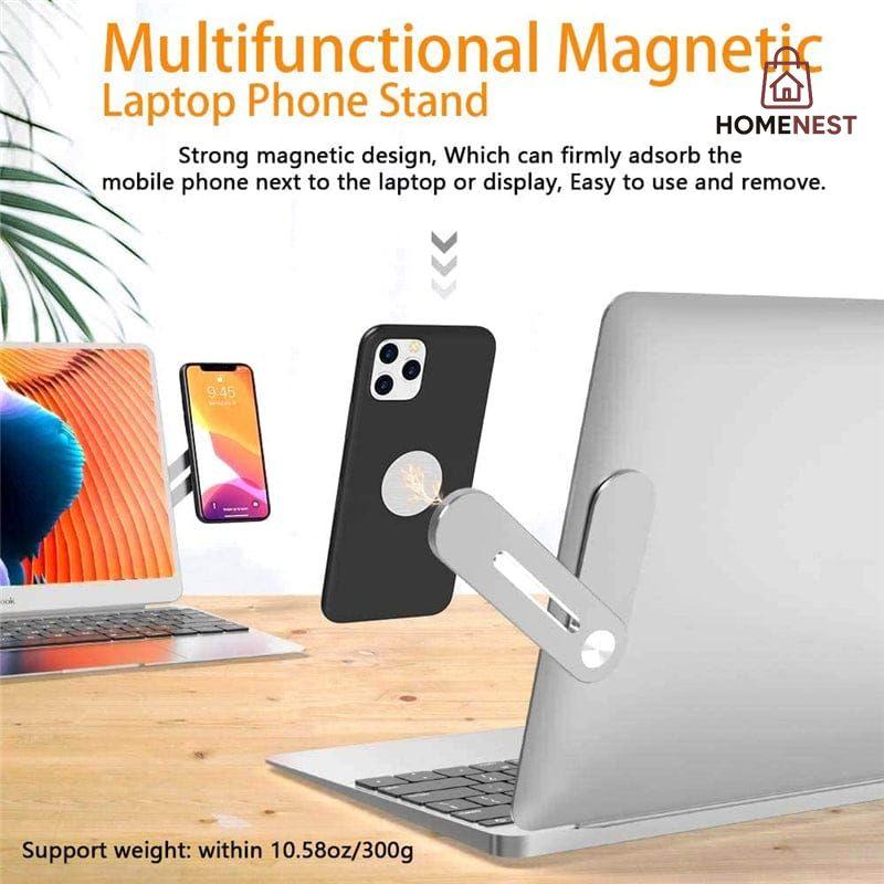 Foldable Laptop Phone Holder
