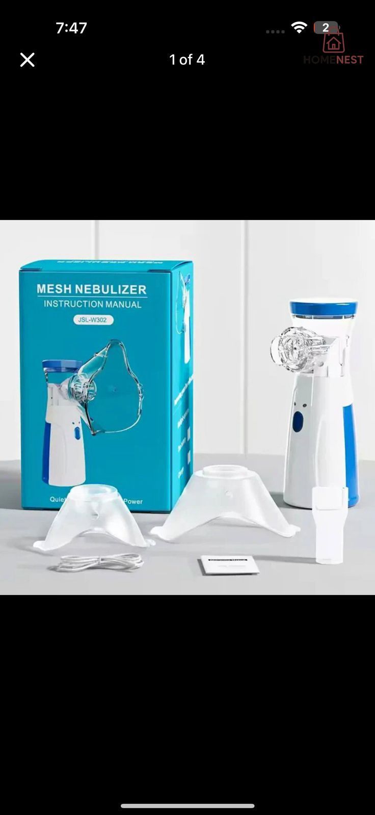 Portable Nebulizer - Nebulizer Machine for Adults and Kids, Mesh Nebulizer for Breathing Problems, Handheld Nebulizer