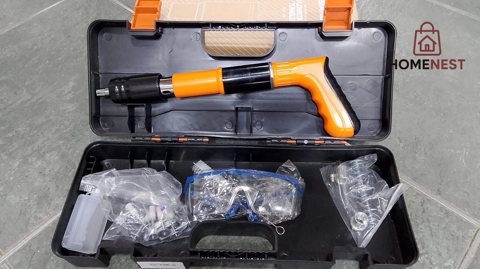 Tools & Hardware | Heavy-Duty Concrete Nail Gun Kit + (10 FREE Nails)