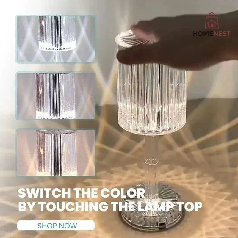 Luxury Crystal Glass Lamp